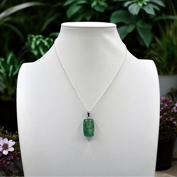 FLUORITE CHUNKY NECKLACE (S925) - Picture 1 of 5